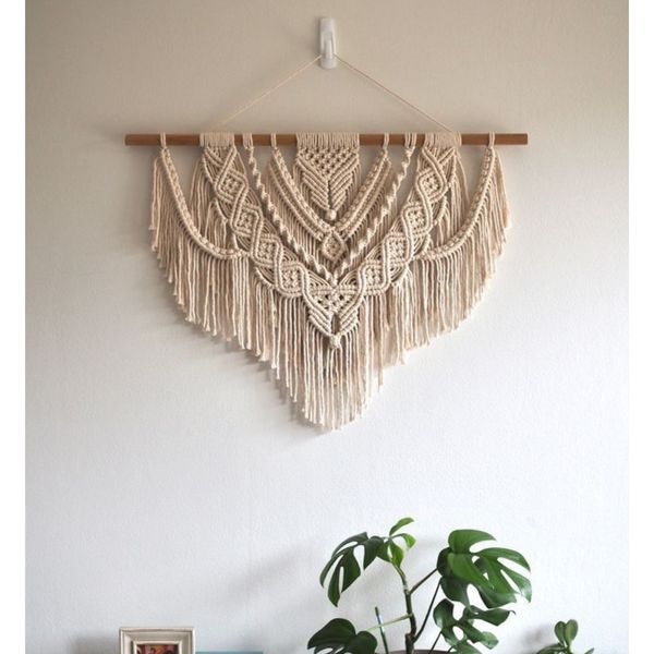 اویز مکرومه بافی‌ مدرن مدل سپیده