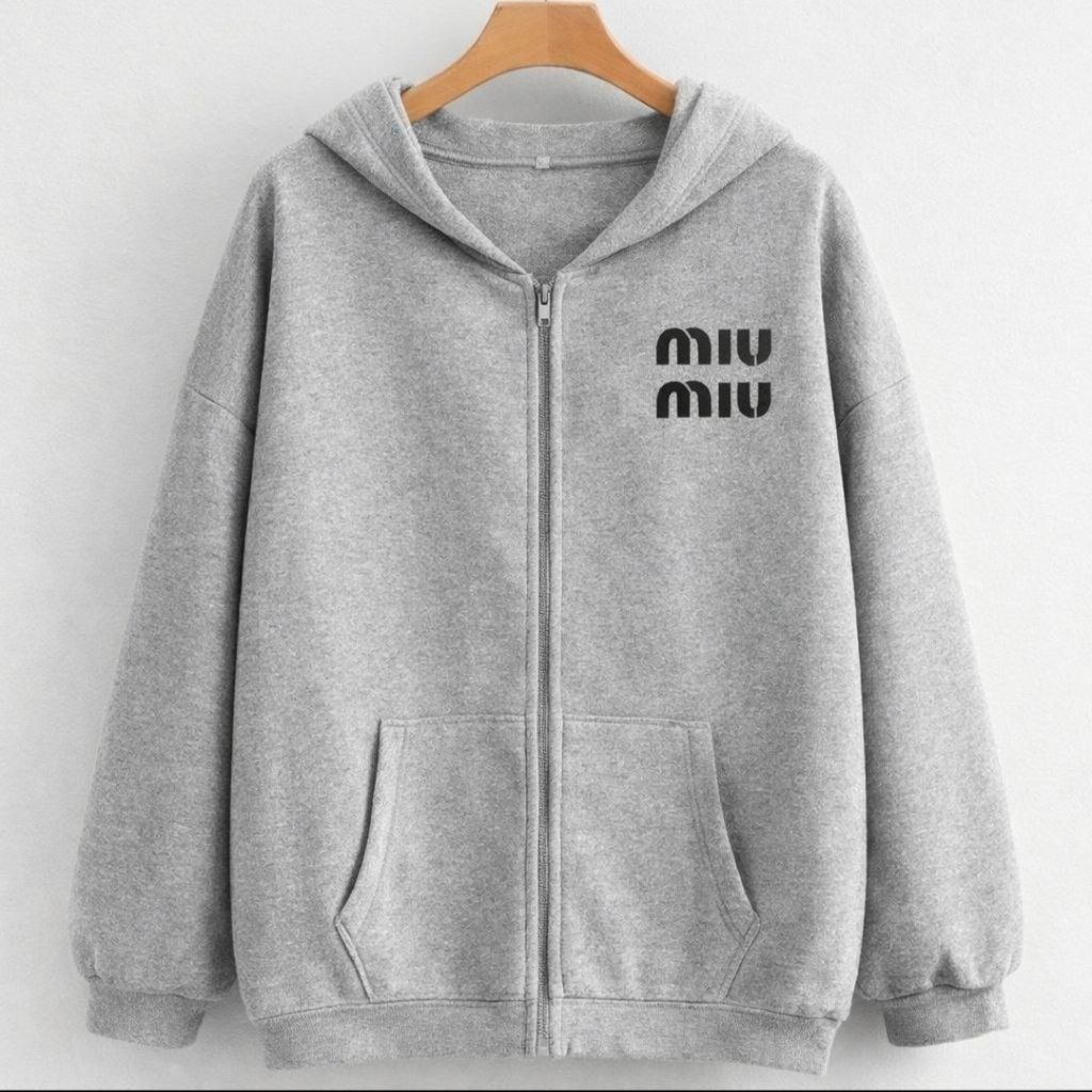 خرید اینترنتی سویشرت زیپی miu