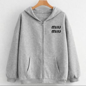 سویشرت زیپی miu