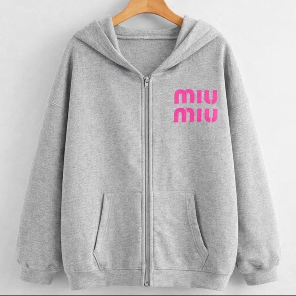 خرید اینترنتی سویشرت زیپی miu