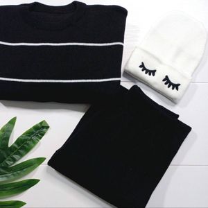 ست بافت بلوز و شلوار زنانه ودخترانه