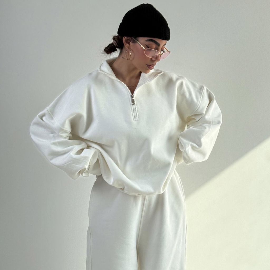 خرید آنلاین ست دورس و شلوار نیم زیپ BASIC کد 160848