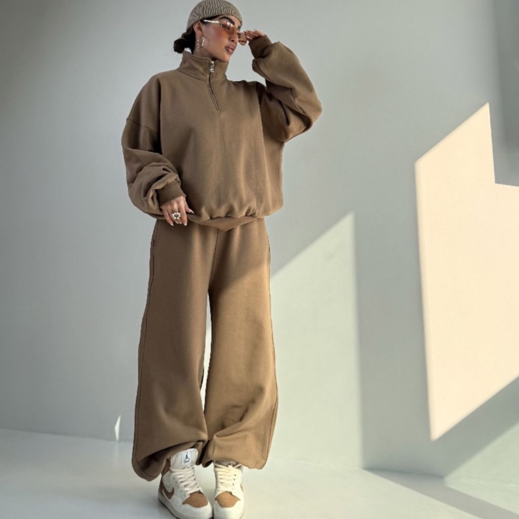 مشخصات ست دورس و شلوار نیم زیپ BASIC کد 160848