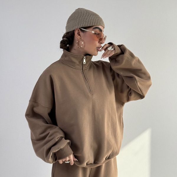 ست دورس و شلوار نیم زیپ BASIC کد 160848