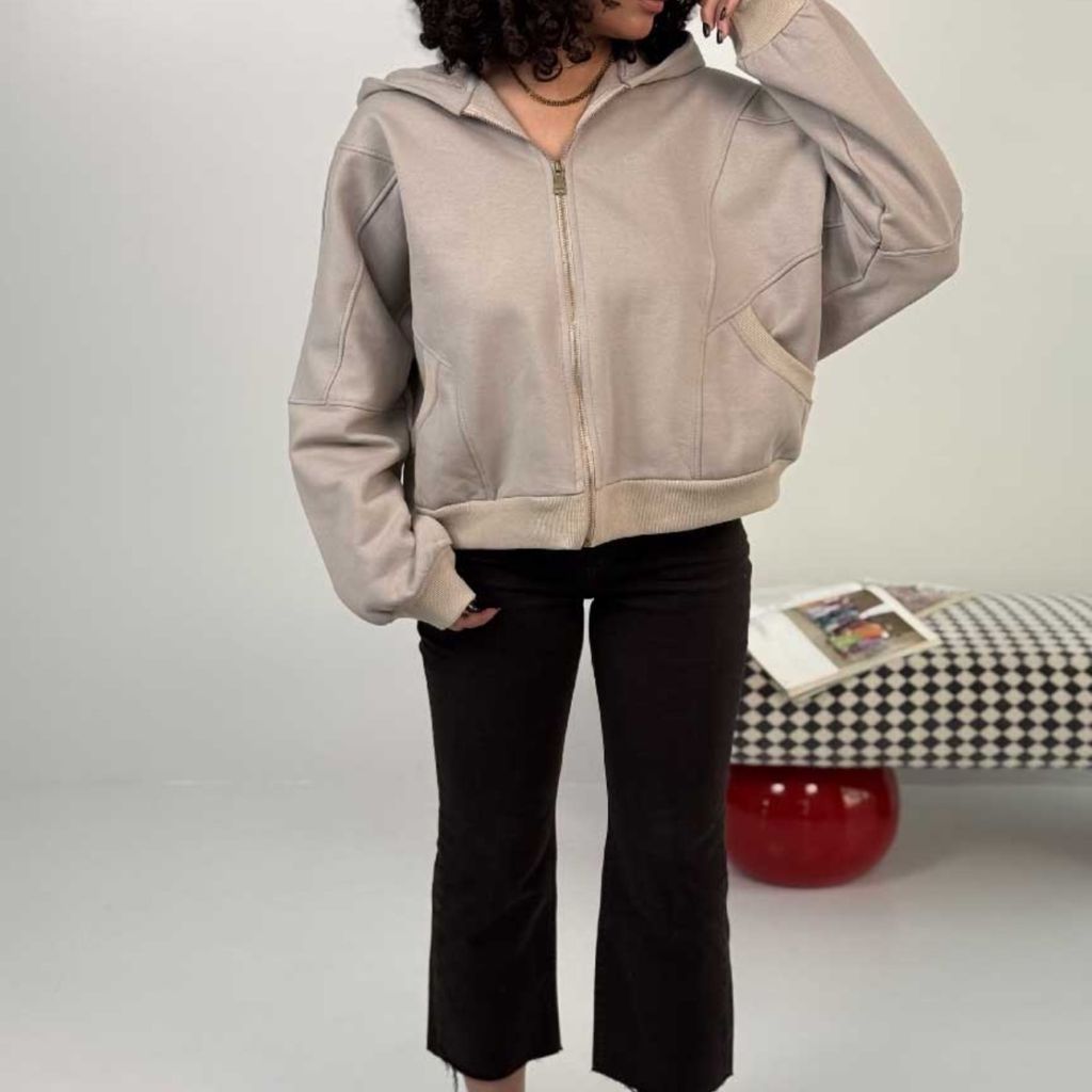 مشخصات سوییشرت برش دار کد 201026