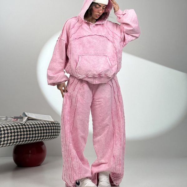 ست هودی و شلوار سنگ شور کد 160849