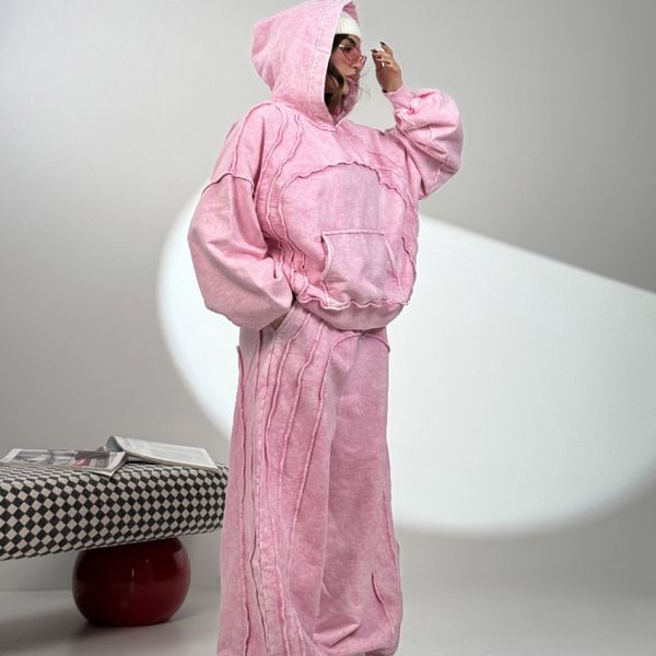 ست هودی و شلوار سنگ شور کد 160849