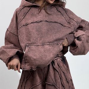 خرید اینترنتی ست هودی و شلوار سنگ شور کد 160849