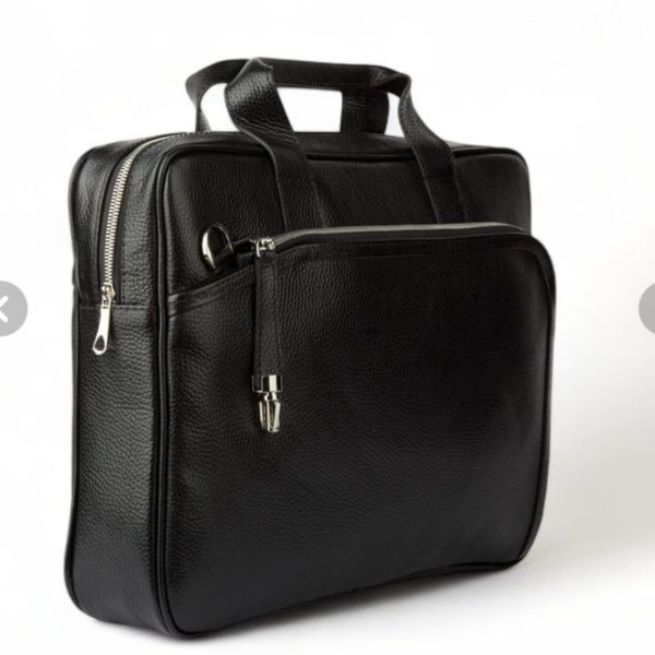 کیف اداری چرم طبیعی قفل دار(دوطرفه)