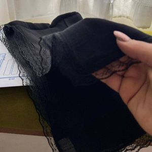 قیمت شال جت بلک دور دانتل مشکی