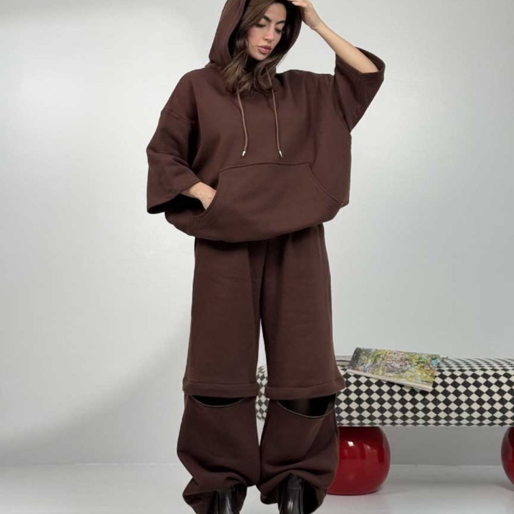 فروش اینترنتی ست هودی و شلوارکشو کد 160869