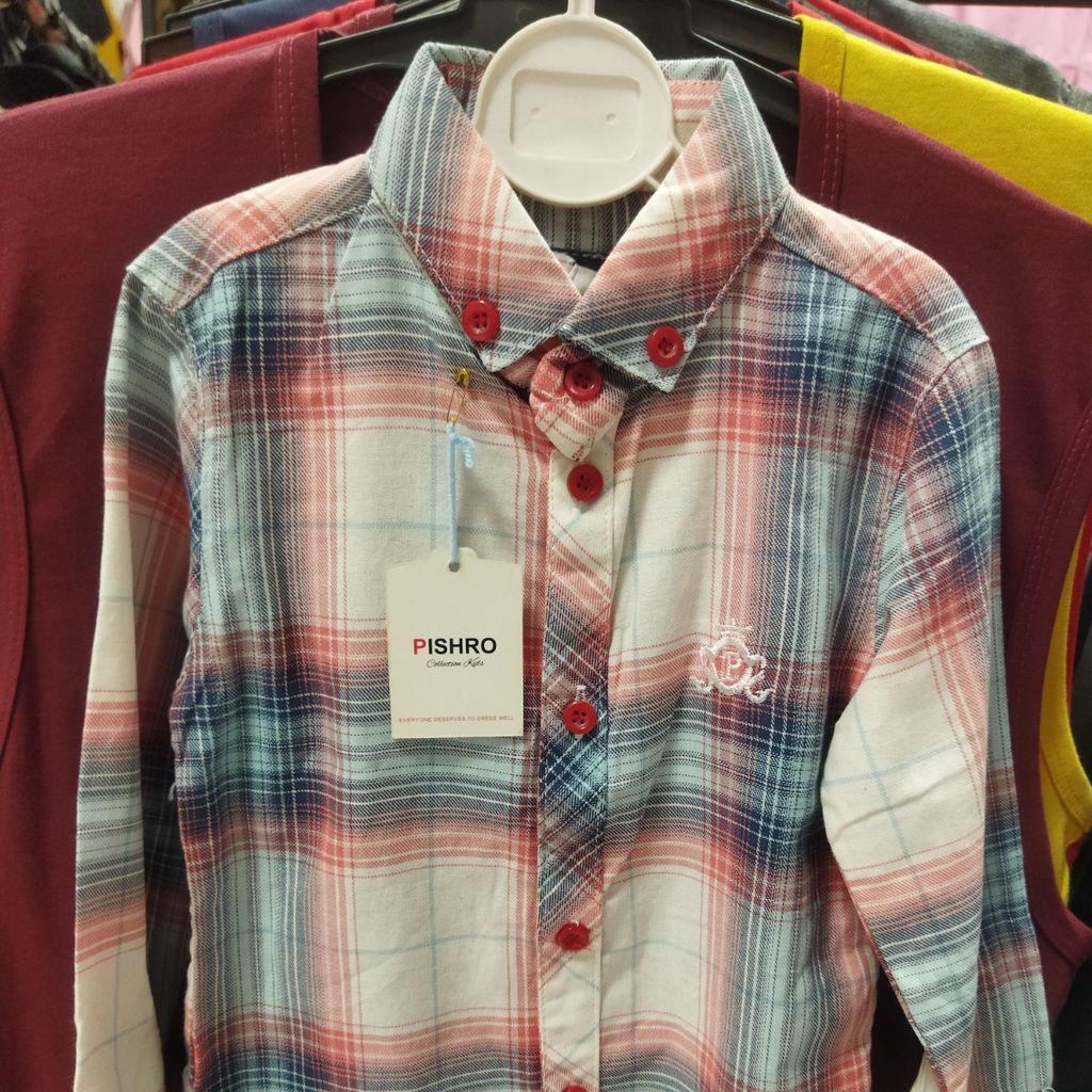 خرید آنلاین پیراهن پسرانه آستین بلند prt63u