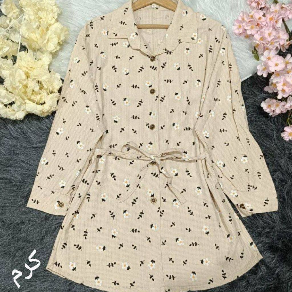 قیمت ارزان شومیز مانتویی گل زنانه