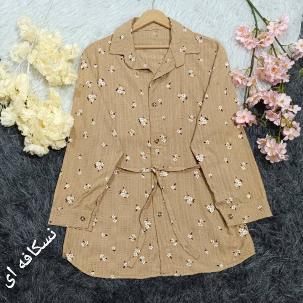 فروش اینترنتی شومیز مانتویی گل زنانه