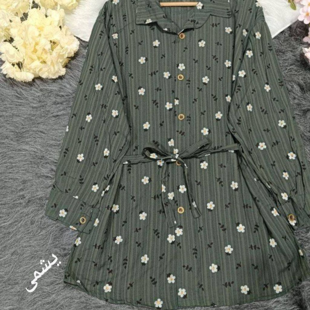 قیمت ارزان شومیز مانتویی گل زنانه