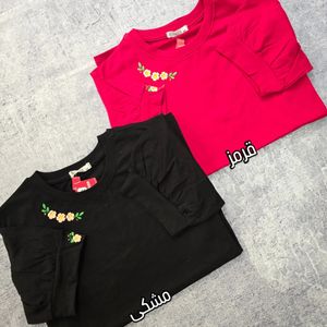 خرید اینترنتی تیشرت قواره دار گلدوزی شده زنانه