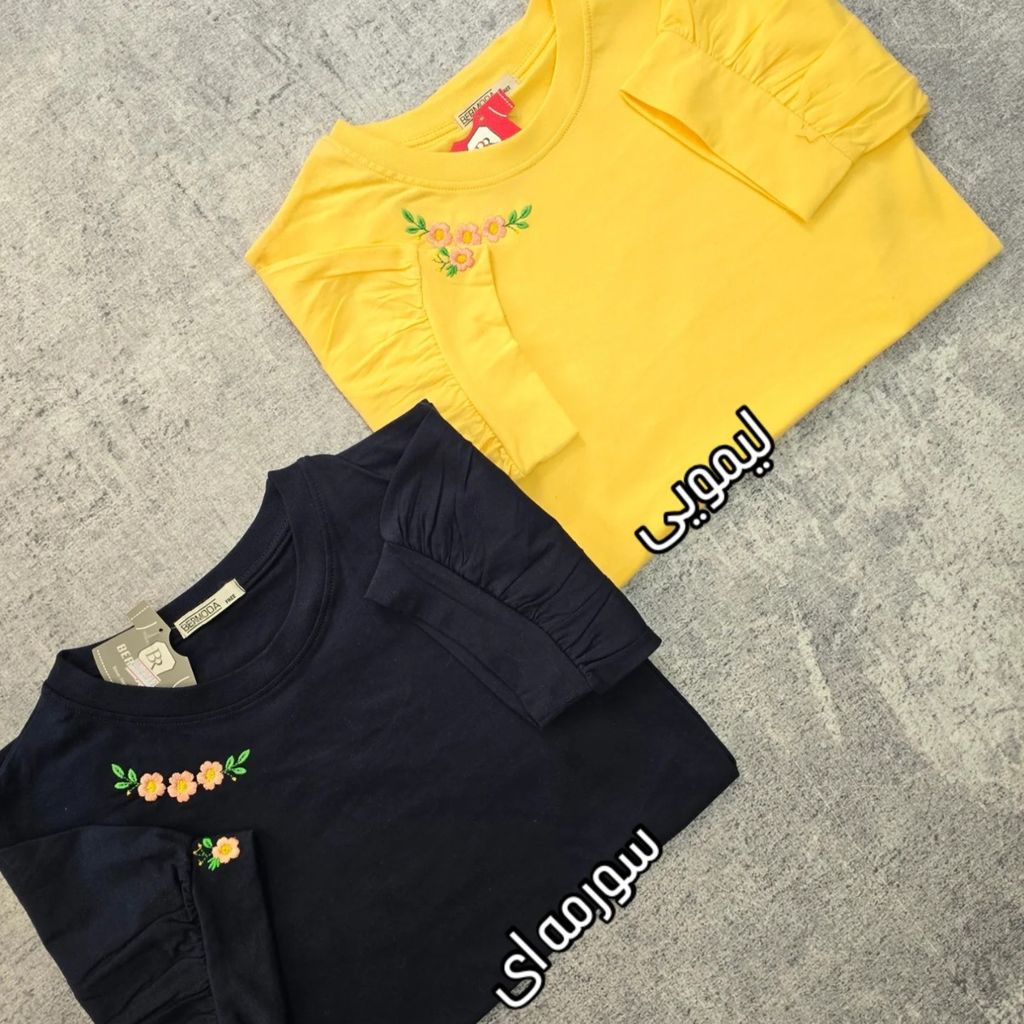 قیمت ارزان تیشرت قواره دار گلدوزی شده زنانه