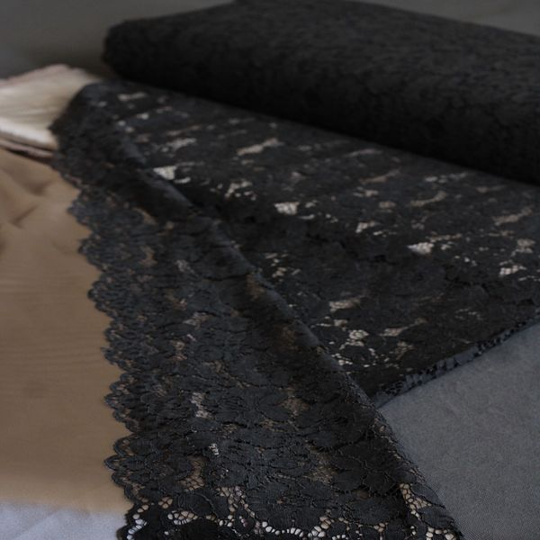 پارچه کتان گیپور 1231 - مشکی