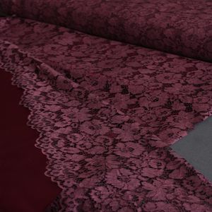 پارچه کتان گیپور 1231 - زرشکی