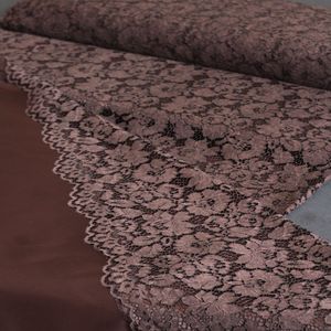 پارچه کتان گیپور 1231 - قهوه ای