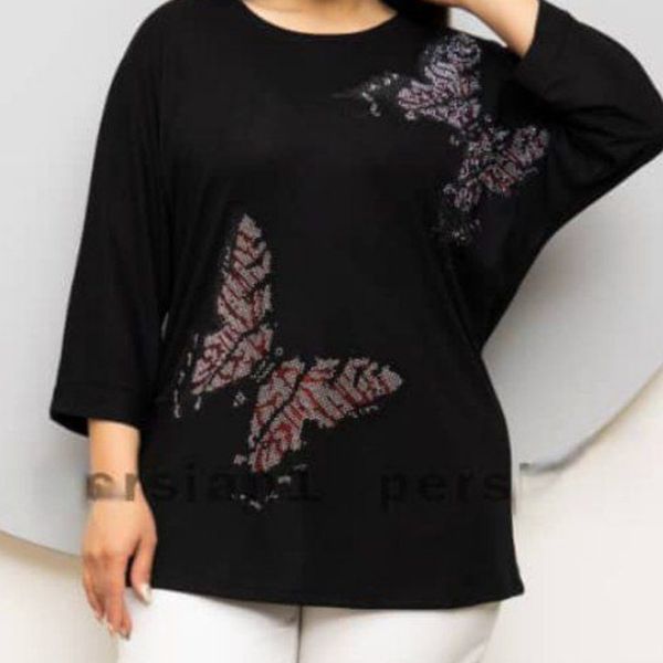 کیمونو آستین سه رب .فانریپ نگینی