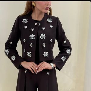 قیمت کت و شلوار جواهر دوزی زنانه سایز بندی (36-44)