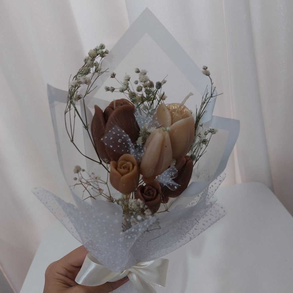 خرید آنلاین شمع؛ دسته گل شمعی