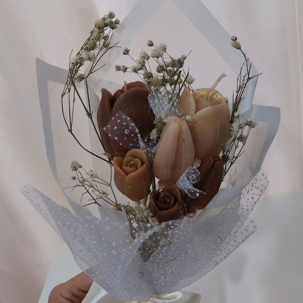 خرید آنلاین شمع؛ دسته گل شمعی