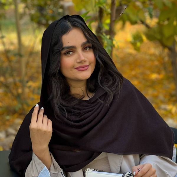 شال کبریتی لمه پاییزه زنانه مشکی شیک