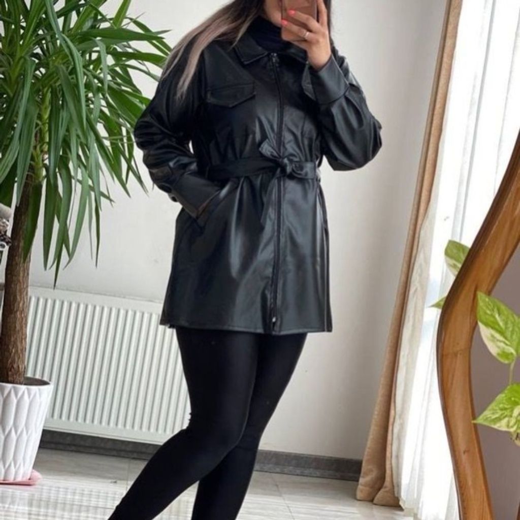 قیمت ارزان کت چرم  مشکی