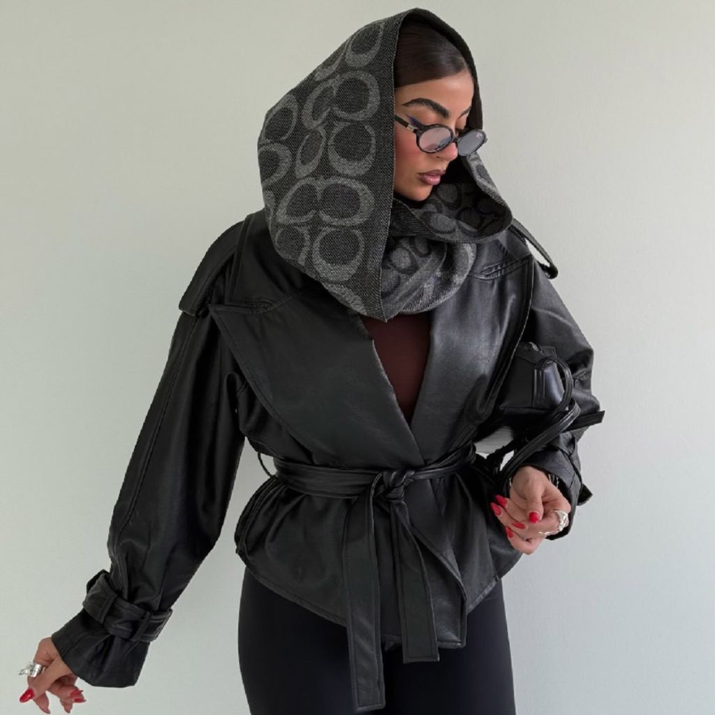 فروش اینترنتی کت چرم آستین سگک کد 120368