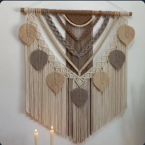 اویز مکرومه بافی مدرن طرح میراژ