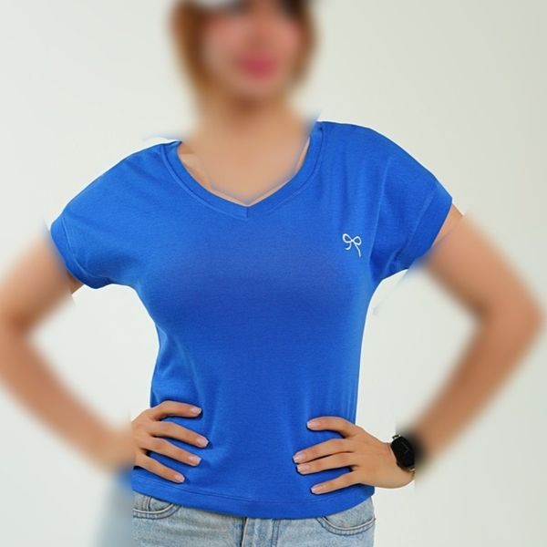 کراپ گلدوزی پاپیون زنانه