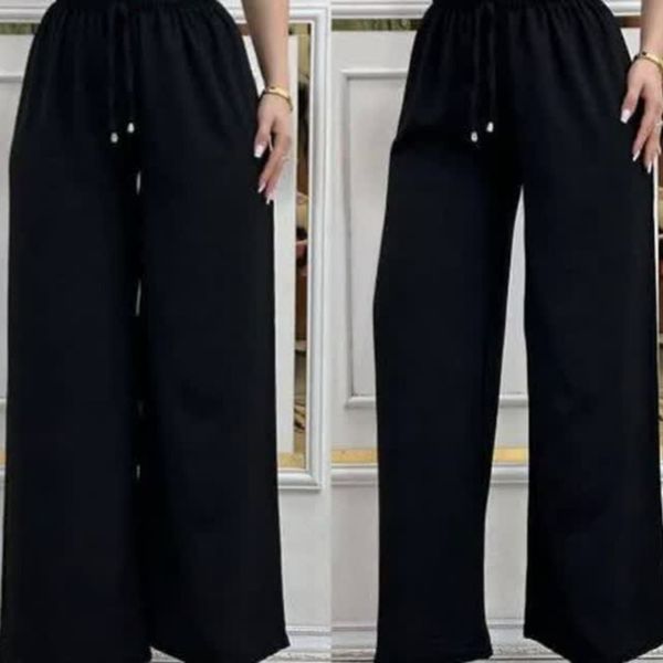 شلوار ویسکوز منگوله دار سایزبزرگ زنانه shl3i