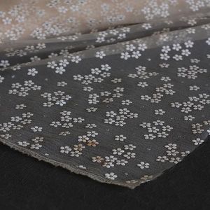 پارچه تور ارگانزا گل گچی 1138 - طرح 7