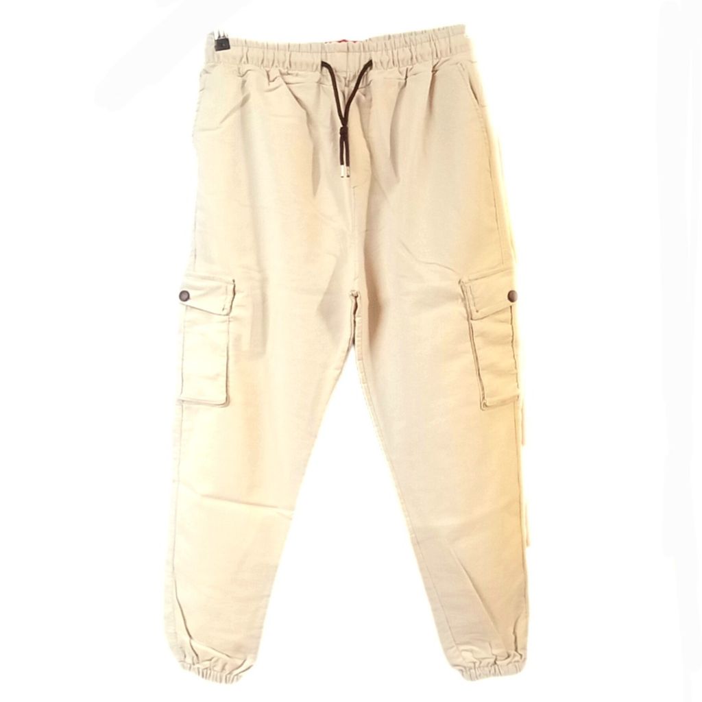 فروش اینترنتی اسلش مردانه 6 جیب رنگ کرم دمپا کش