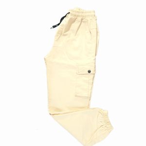 فروش اینترنتی اسلش مردانه 6 جیب رنگ کرم دمپا کش