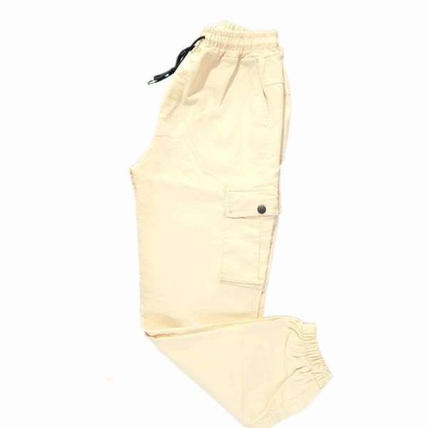 اسلش مردانه 6 جیب رنگ کرم دمپا کش