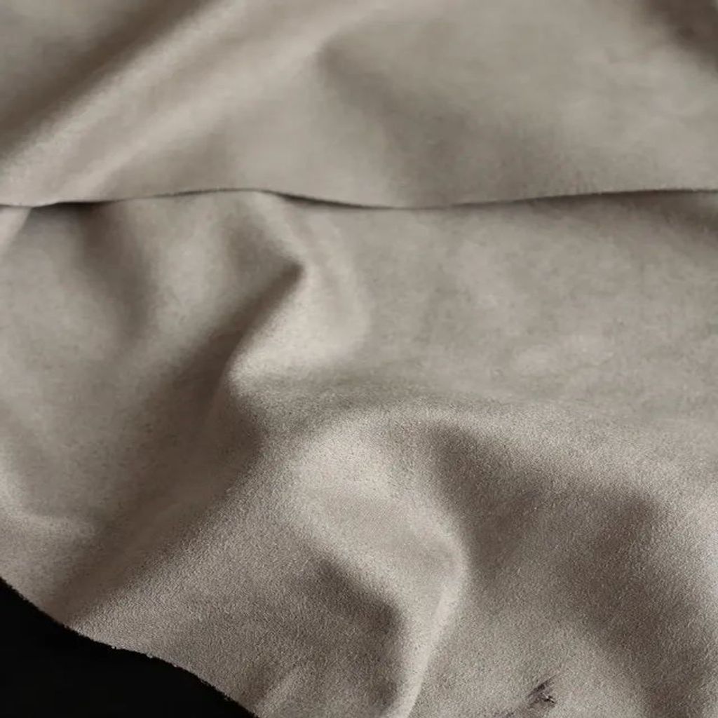 خرید اینترنتی قیمت پارچه جیر مخمل 1157 - رنگ کرم خاکی