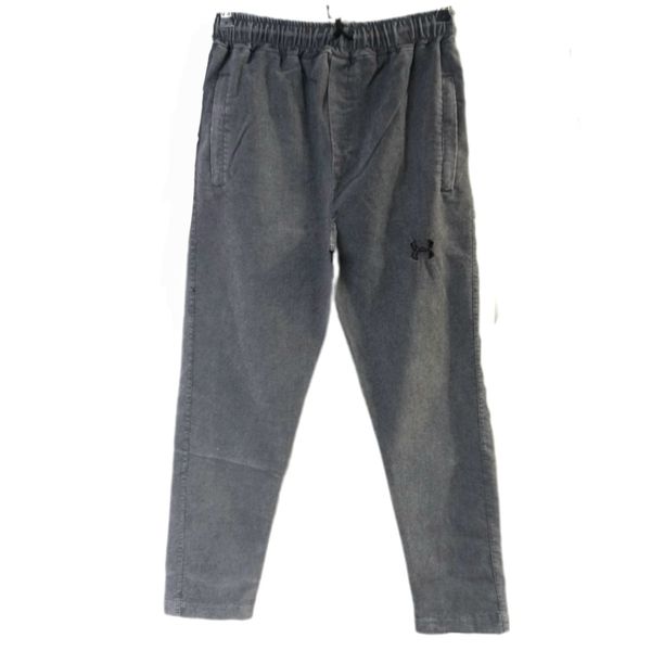 اسلش مردانه ساده رنگ طوسی تیره