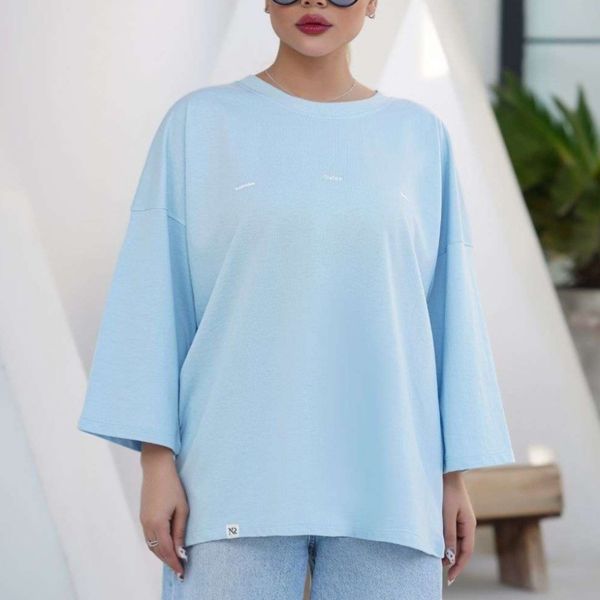 تیشرت باکسی پنبه سوپر زنانه