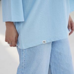 خرید آنلاین تیشرت باکسی پنبه سوپر زنانه