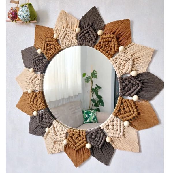 قاب اینه مکرومه مدل شیکو