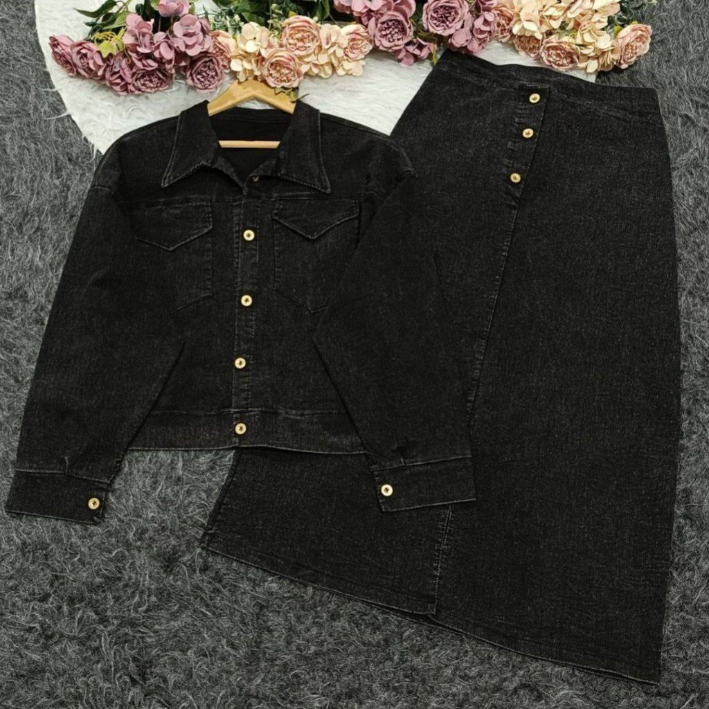 خرید آنلاین ست کت و دامن جین زنانه و دخترانه