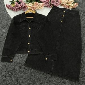 ست کت و دامن جین زنانه و دخترانه