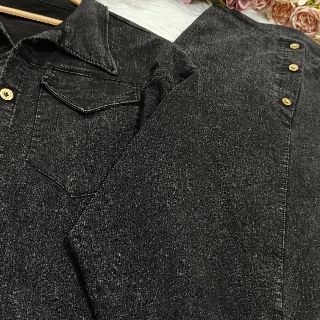 خرید اینترنتی ست کت و دامن جین زنانه و دخترانه