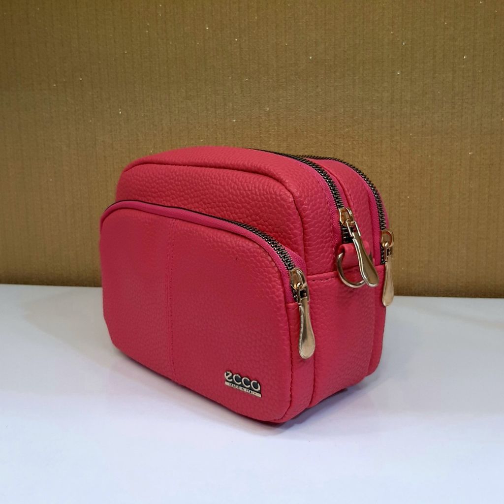 قیمت کیف دوشی 3 زیپ مدل Ecco