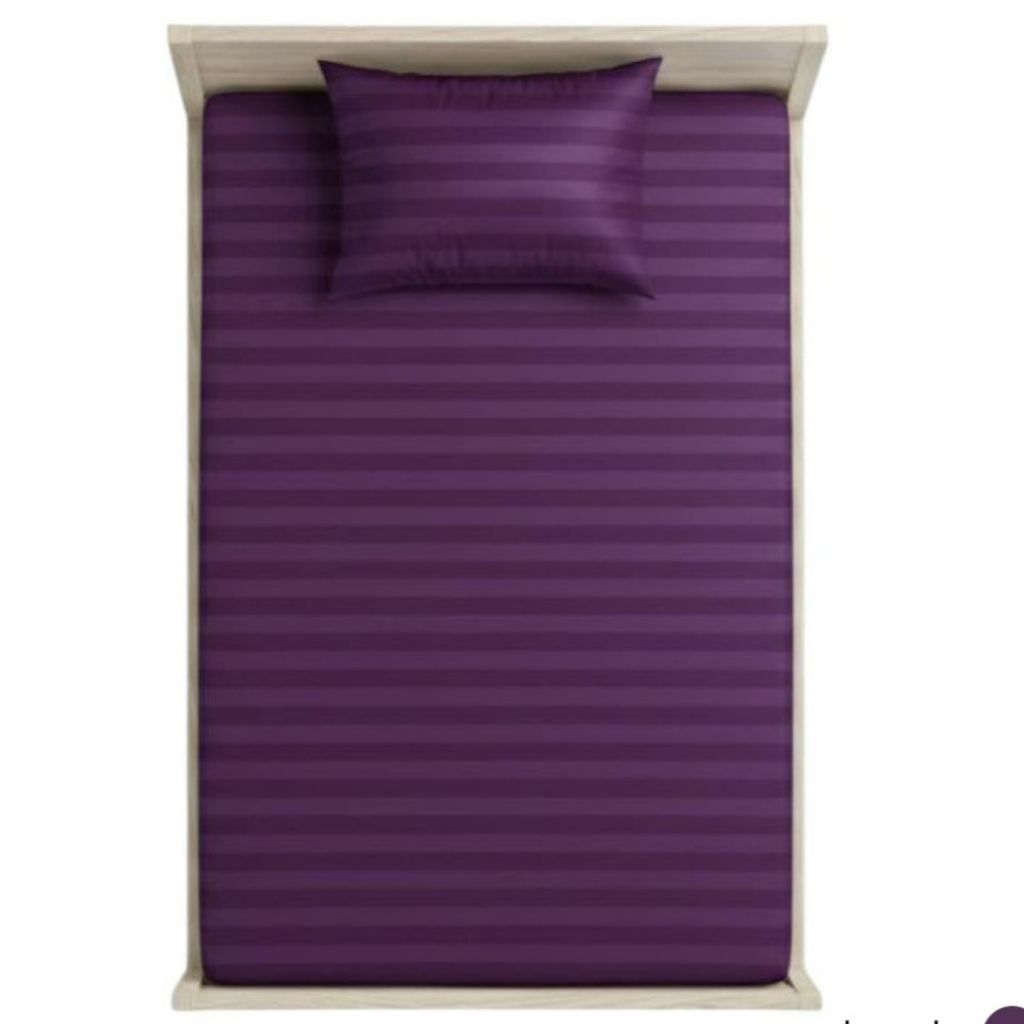 قیمت ارزان روتختی هتلی کشدار تک نفره عرض 90 (رنگ بادمجانی)