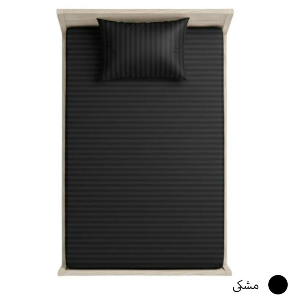 خرید اینترنتی روتختی هتلی کشدار تک نفره عرض 90 (رنگ مشکی)
