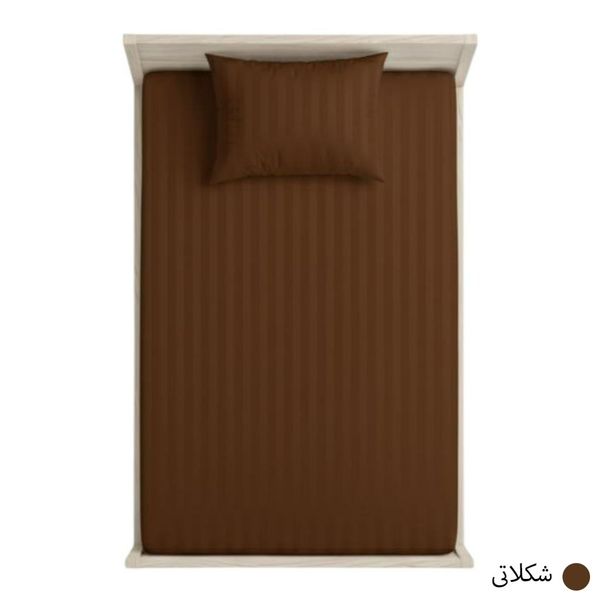 روتختی هتلی کشدار تک نفره عرض 90 (رنگ شکلاتی)